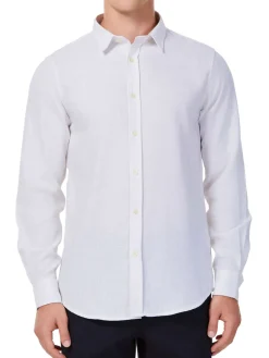 Hyden Yoo Linen|Tyler Linen Blend Sport Shirt White