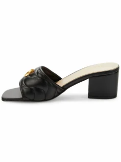 Guess Ulliy Block Heel Quilted Mule Sandals