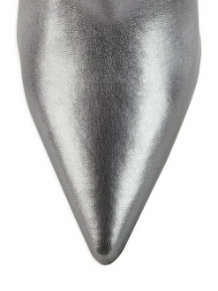 Stuart Weitzman Ultrasturt Metallic Leather Over The Knee Boots