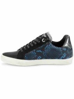 Zadig & Voltaire Used Wild Snakeskin Embossed Leather Sneakers