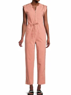 Women ba&sh Utilitarian Cinch Zip Jumpsuit