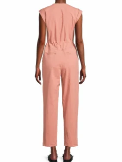 Women ba&sh Utilitarian Cinch Zip Jumpsuit