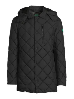 Save the Duck Coats & Jackets|Uwe Hooded Puffer Jacket Black