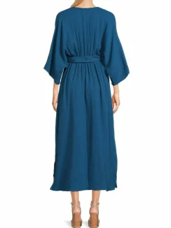 Women Renee C. V Neck Belted Midi Dress