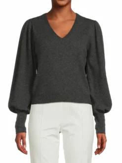 Women Frame V Neck Cashmere Sweater