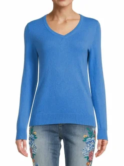 Women Amicale V Neck Cashmere Sweater