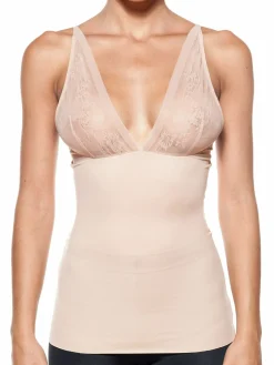 Women BODY BEAUTIFUL SHAPEWEAR V Neck Lace Shapewear Camisole