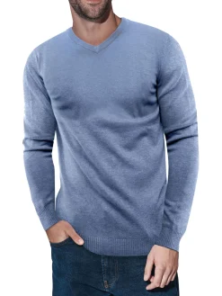X Ray Sweaters|V Neck Sweater Blue