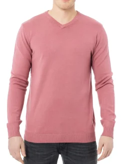 X Ray Sweaters|V Neck Sweater Dusty Mauve