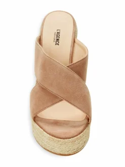 L'AGENCE Valetta Leather Espadrille Sandals
