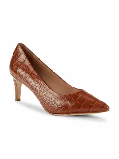 Cole Haan Vandam Croc Embossed Leather Pumps