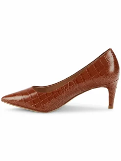 Cole Haan Vandam Croc Embossed Leather Pumps