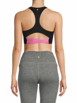 Women Spiritual Gangster Verve Eco Colorblock Racerback Sports Bra