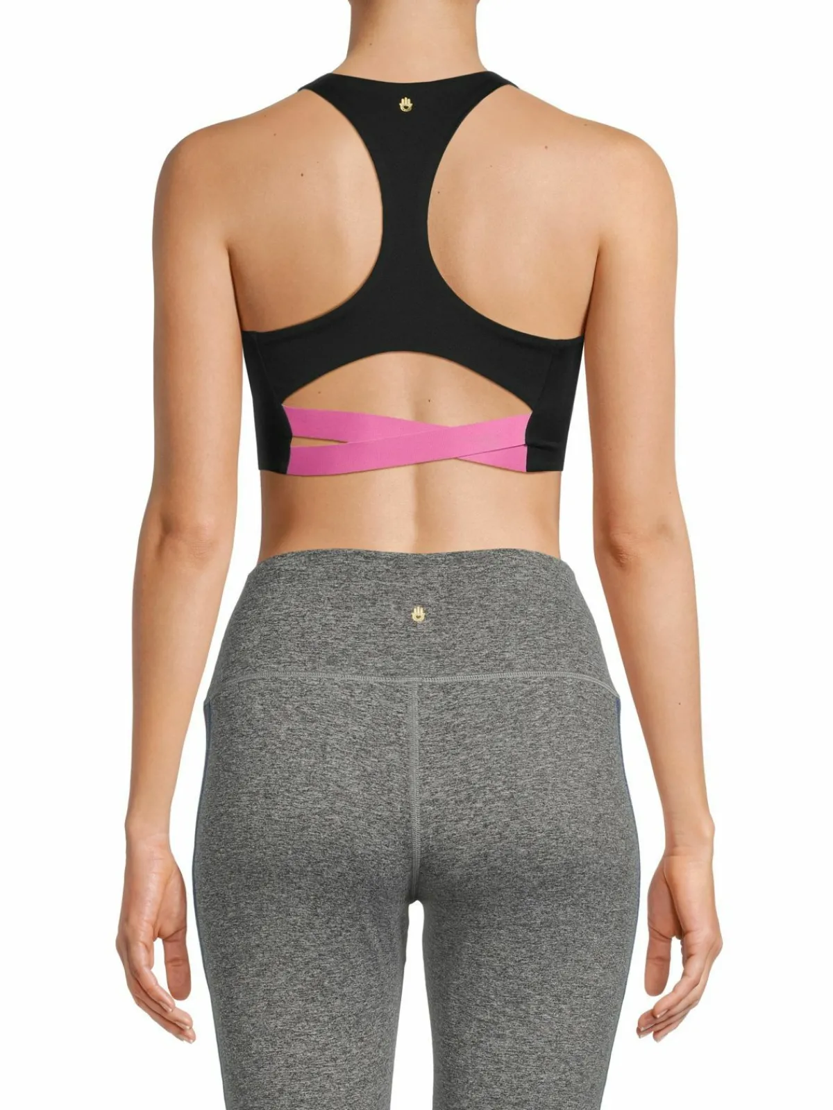 Women Spiritual Gangster Verve Eco Colorblock Racerback Sports Bra