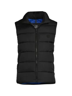 The Recycled Planet Coats & Jackets|Victor Quilted Zip Puffer Vest Black