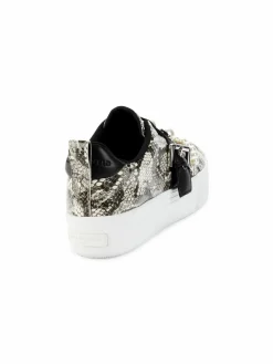 Karl Lagerfeld Paris Vidya Python-Embossed Platform Sneakers