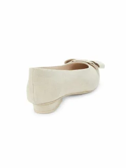 FERRAGAMO Viva Bow Canvas Ballet Flats