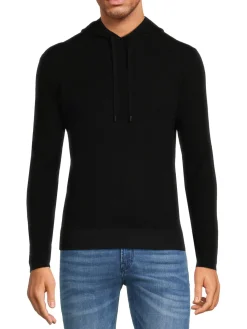 Naadam Cashmere|Waffle Knit Cashmere Blend Hoodie
