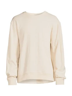 Saks Fifth Avenue Sweatshirts & Hoodies|Waffle Knit Crewneck Sweatshirt