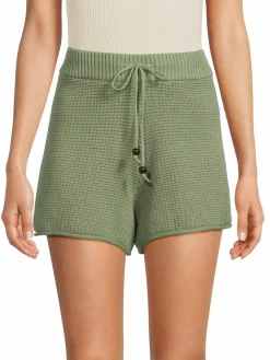 Women Onia Waffle Knit Drawstring Shorts