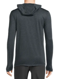 Spyder Activewear|Waffle Knit Pullover Hoodie Black Heather