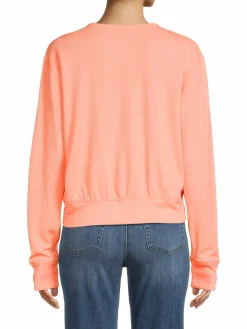 Women DKNY Sport Waffle Knit Wrap Top