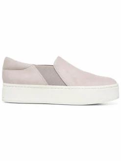 Vince Warren Suede Slip On Platform Sneakers
