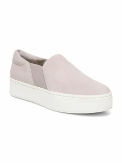 Vince Warren Suede Slip On Platform Sneakers