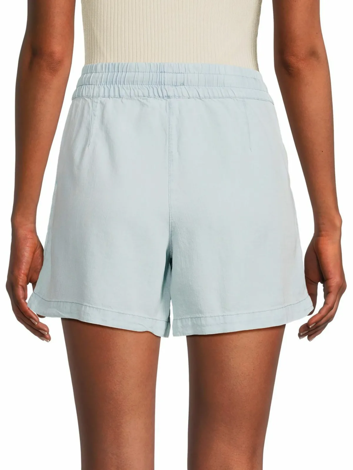 Women Workshop Washed Denim Shorts