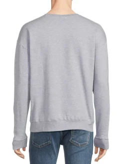 Vestige Sweatshirts & Hoodies|Wavy Graphic Crewneck Sweatshirt Heather Grey