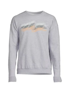 Vestige Sweatshirts & Hoodies|Wavy Graphic Crewneck Sweatshirt Heather Grey