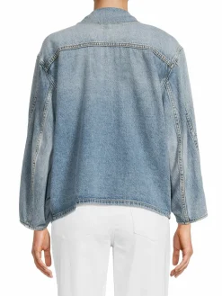 Women NSF Welder Dropped Shoulder Denim Jacket