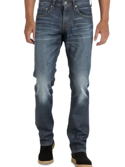 Stitch Jeans|Whiskered Slim Fit Jeans Gardiner Blue