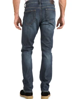 Stitch Jeans|Whiskered Slim Fit Jeans Gardiner Blue