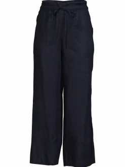 Women T Tahari Wide Leg Linen Blend Cropped Pants
