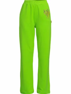 Women Plein Sport Wide Leg Logo Sweatpants