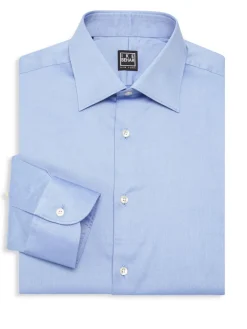 Ike Behar Dress Shirts|William Cotton Dress Shirt Blue