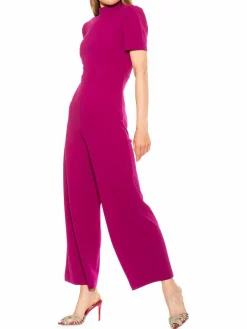 Women Alexia Admor Willow Wide Leg Jumpsuit