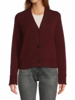 Women Vince Wool & Cashmere Boxy Cardigan
