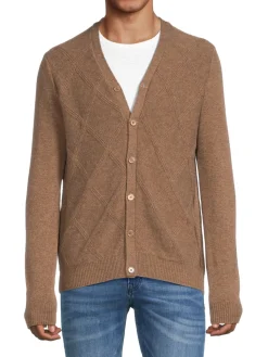 Malo Sweaters|Wool & Cashmere Cardigan Nogal