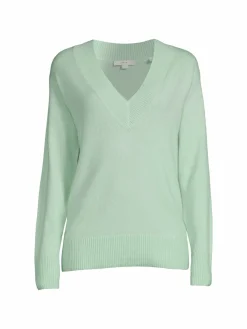 Women Vince Wool & Cashmere V Neck Sweater