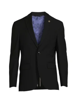 Ted Baker London Blazers & Sportcoats|Wool Blend Blazer Black