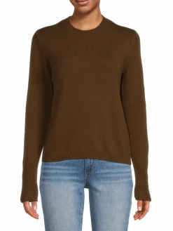 Women Vince Wool Blend Crewneck Sweater