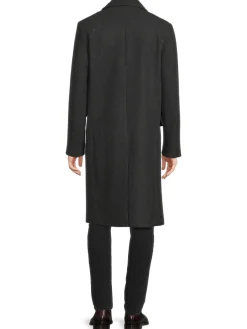 Cole Haan Coats & Jackets|Wool Blend Double Breasted Trench Coat