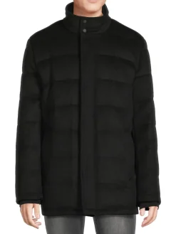 Cole Haan Coats & Jackets|Wool Blend Down Jacket