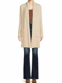 Women Bobeau Wool Blend Longline Cardigan