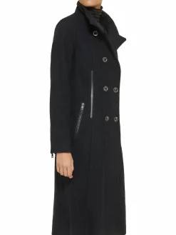 Women Guess Wool Blend Peacoat