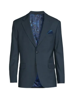Tallia Blazers & Sportcoats|Wool Blend Single Breasted Blazer Dark Teal