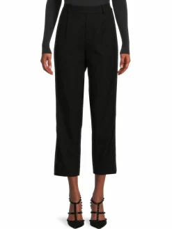 Women Vince Wool Blend Straight Leg Trousers