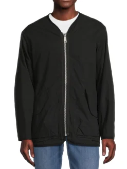 Sage de Cret Coats & Jackets|Wool Lined Bomber Jacket Black